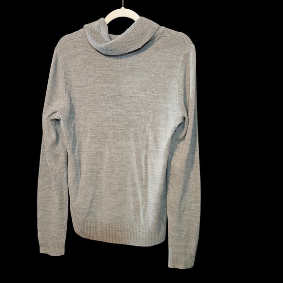 Karen Scott Gray Cowl Neck Sweater Women’s Large - Picture 4 of 5